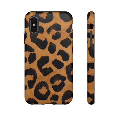 Leopard Print Tough Phone Case — Protective Animal Print iPhone Case