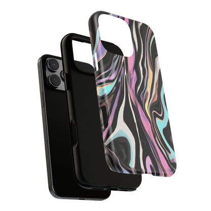 Abstract Marble Tough Phone Case — Pastel Swirl Protective Cover
