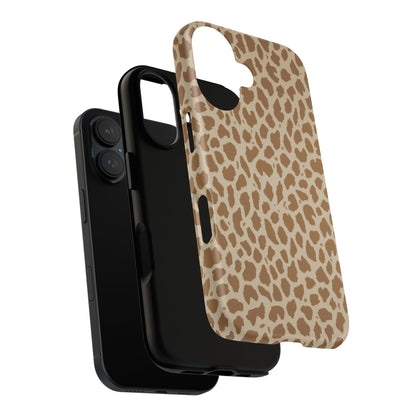 Leopard Print Tough Phone Case — Slim Protective Animal Pattern