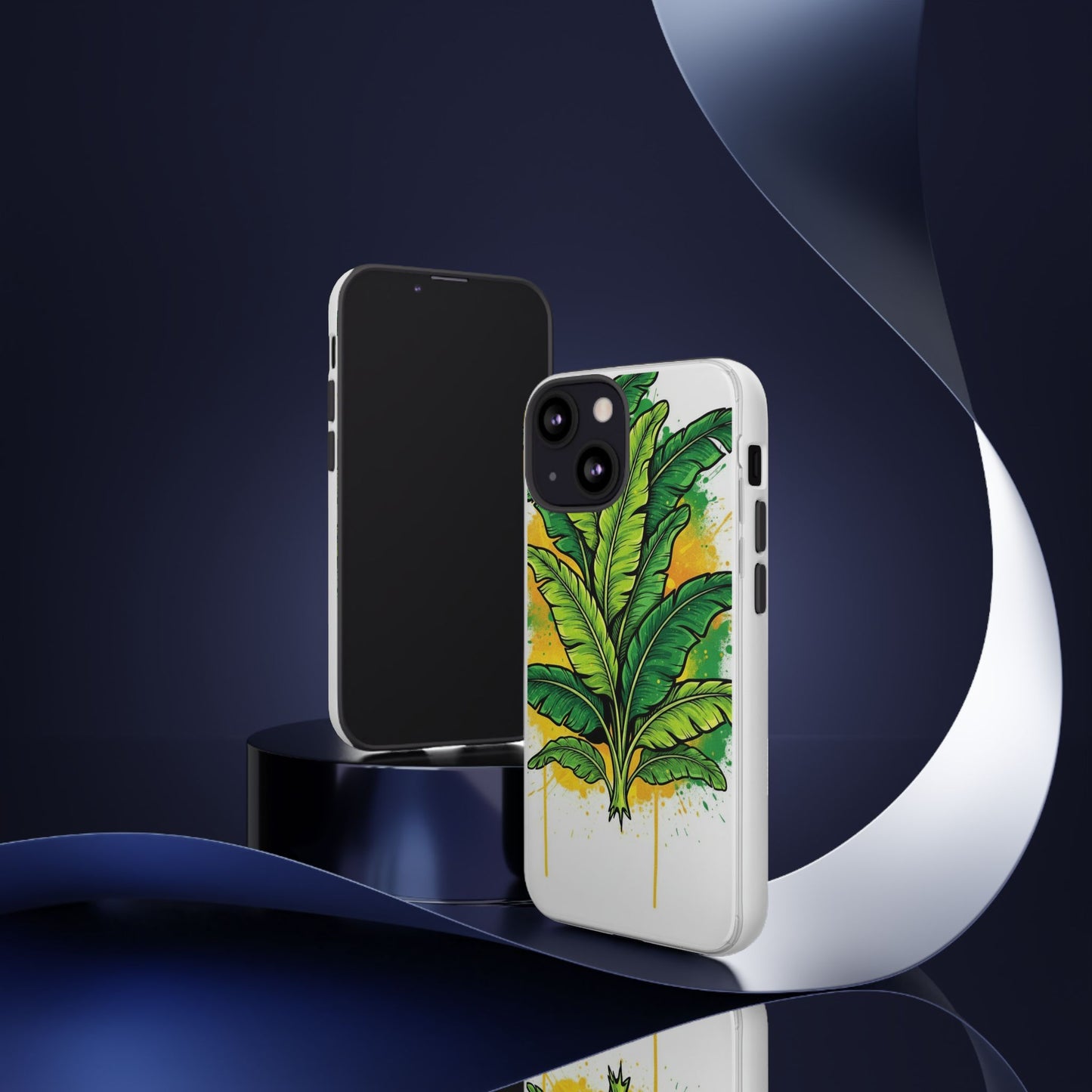 Tropical Banana Leaf Phone Case — Vibrant Green Plant Protector