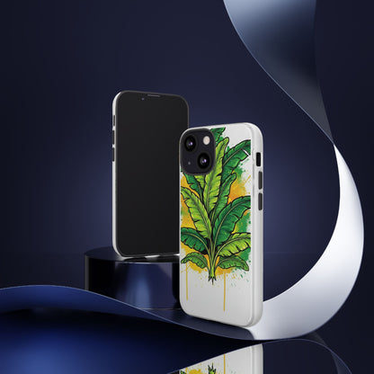 Tropical Banana Leaf Phone Case — Vibrant Green Plant Protector