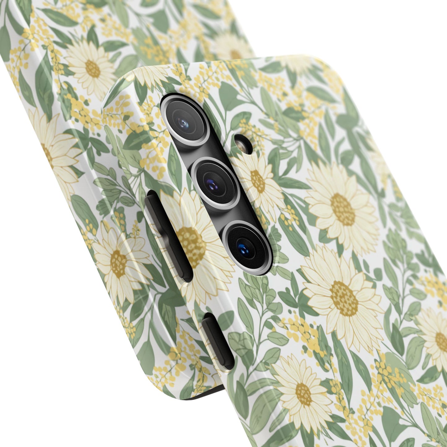 Daisy Meadow Tough Phone Case — Floral Protective Phone Cover