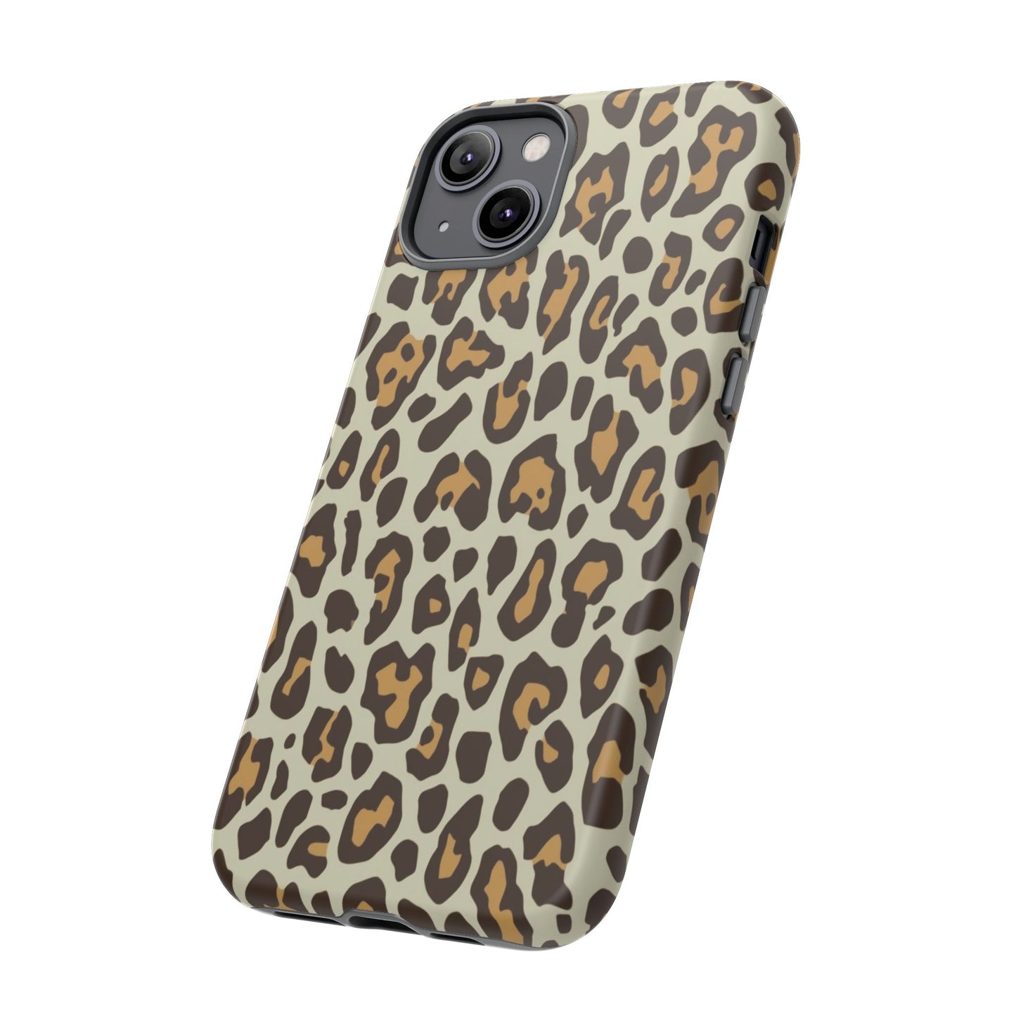 Leopard Print Tough Phone Case — Durable Protective Animal Print Case