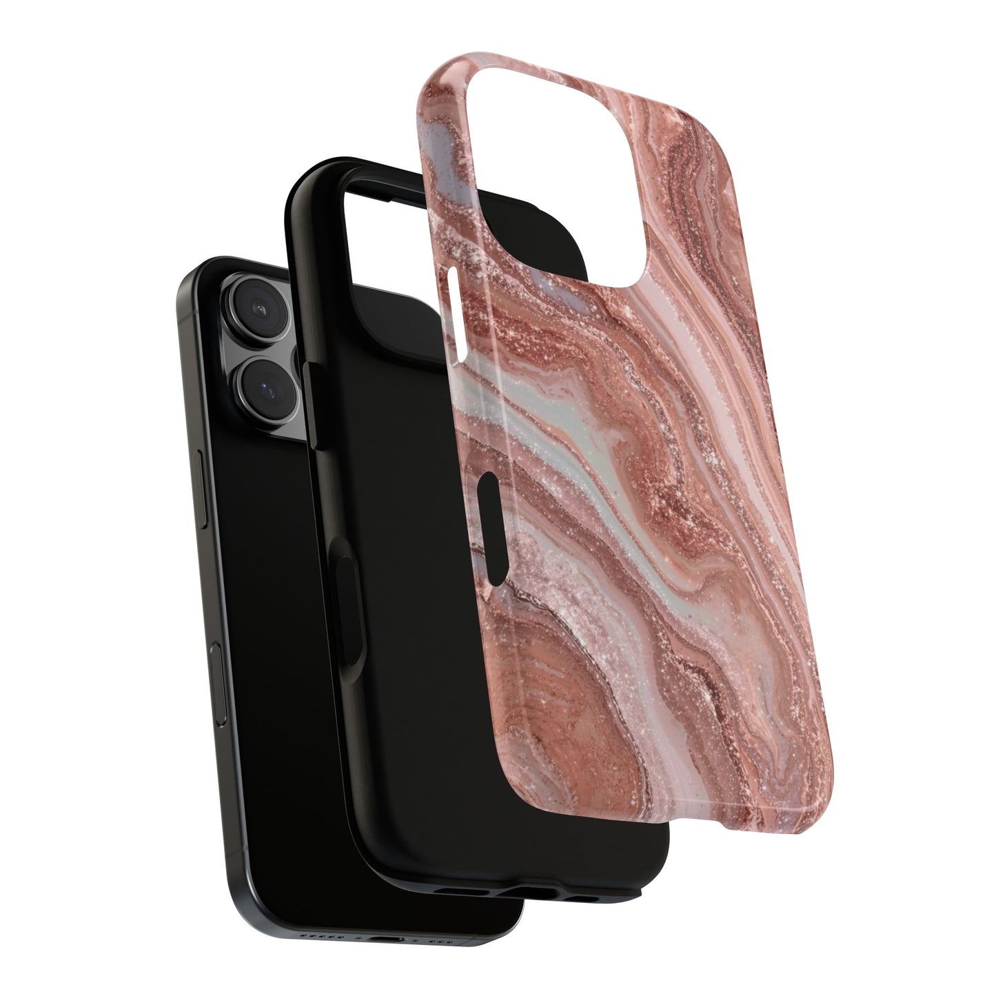 Rose Gold Marble Tough Phone Case