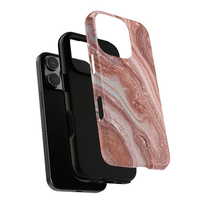 Rose Gold Marble Tough Phone Case