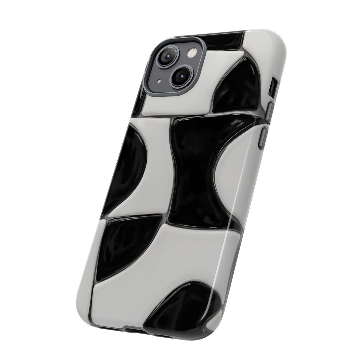Black & White Abstract Pattern Tough Phone Case