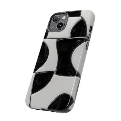 Black & White Abstract Pattern Tough Phone Case