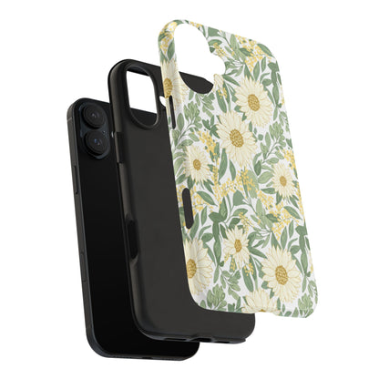 Daisy Meadow Tough Phone Case — Floral Protective Phone Cover