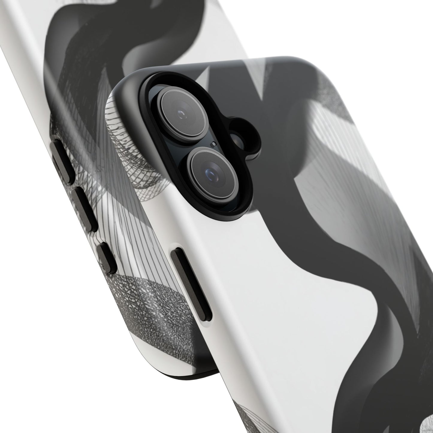 Phone Case — Monochrome Abstract Protective Cover