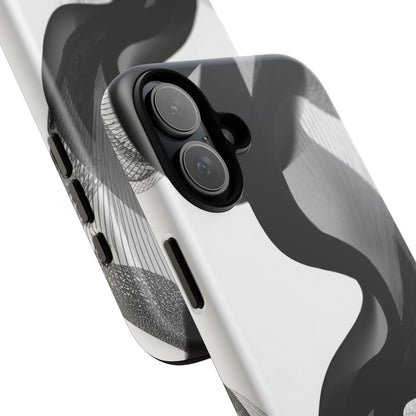 Phone Case — Monochrome Abstract Protective Cover