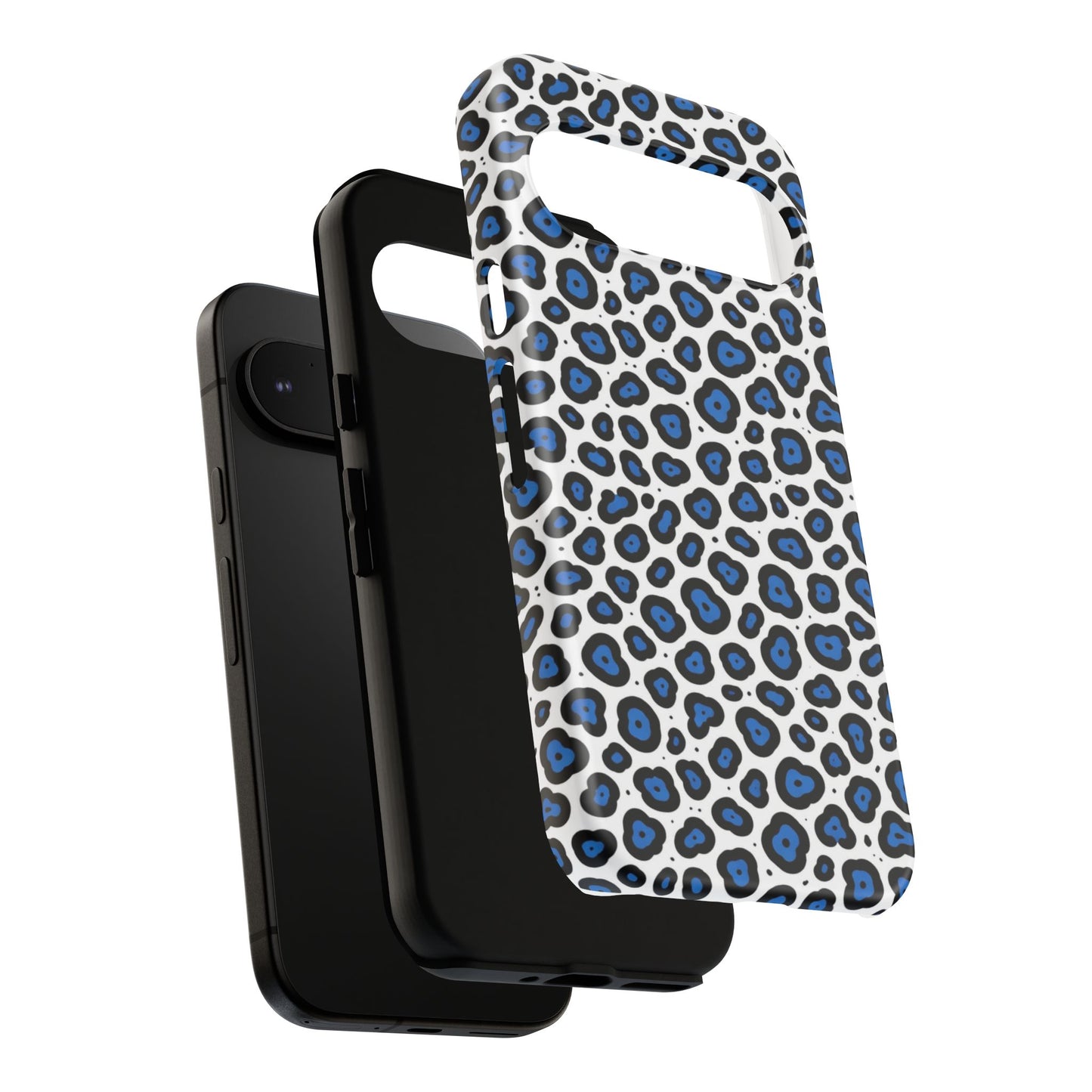 Blue Leopard Print Phone Case – Tough Protective Cover