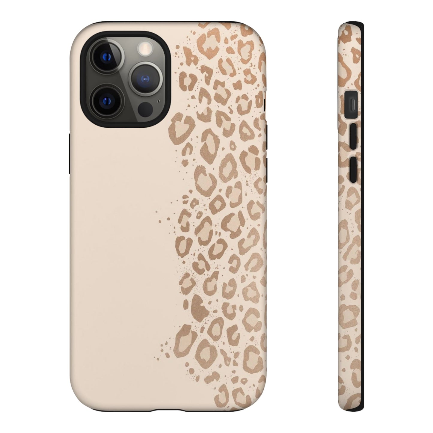 Phone Case – Beige Leopard Print Protective Cover