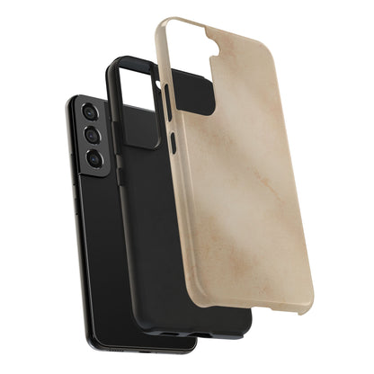 Tough Phone Case — Vintage Beige Marble Protective Phone Cover