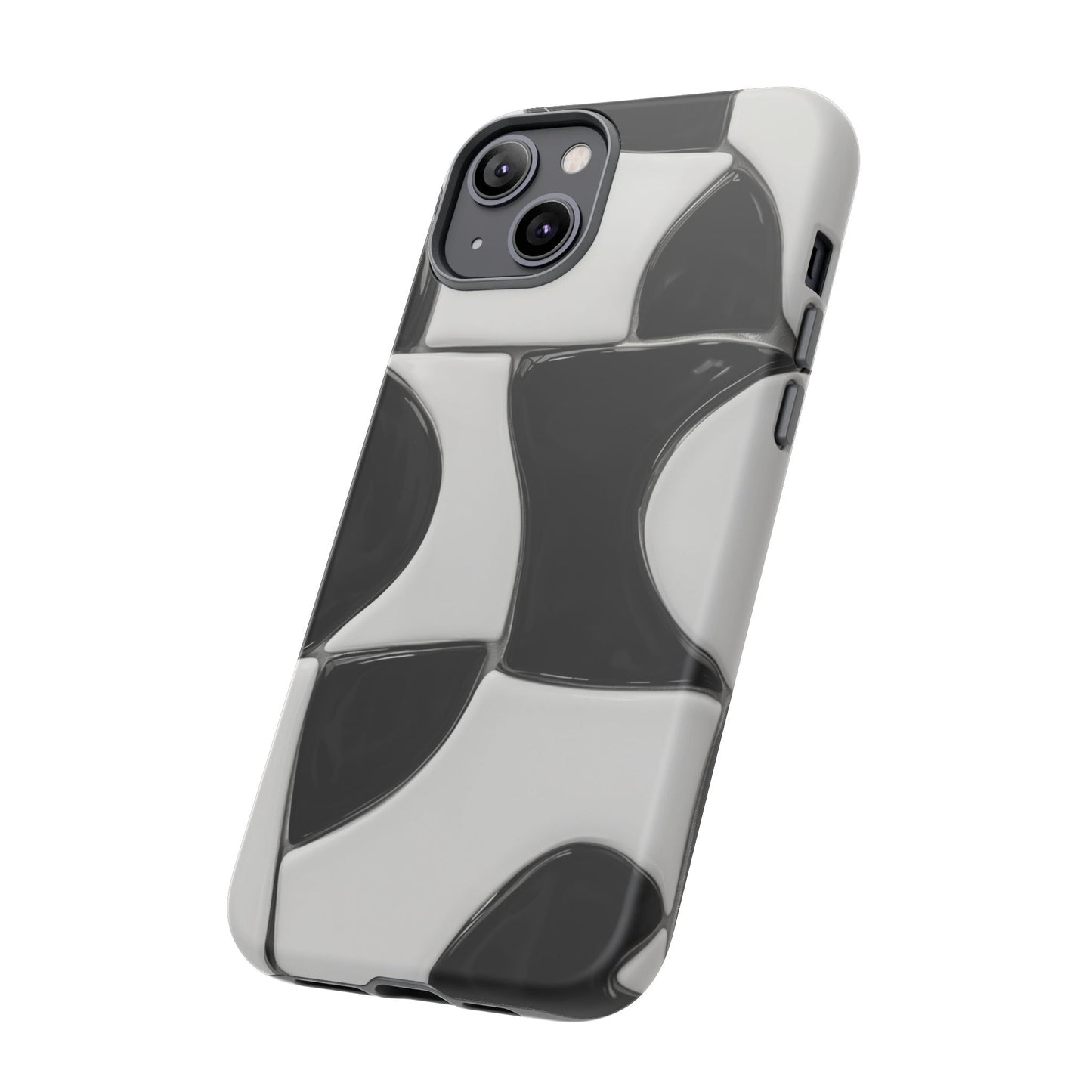 Black & White Abstract Pattern Tough Phone Case