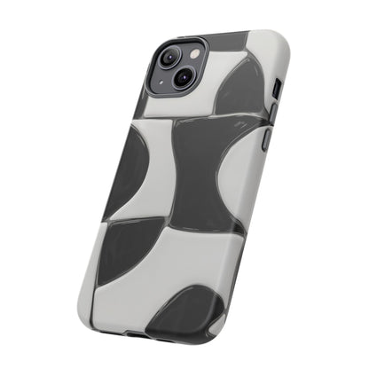 Black & White Abstract Pattern Tough Phone Case