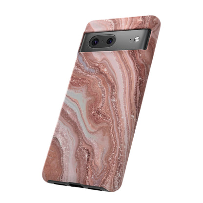 Rose Gold Marble Tough Phone Case