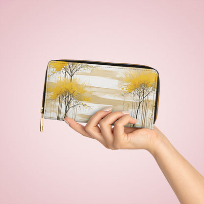 Women's Autumn Tone Wallet -  Seasonal Zipper Wallet