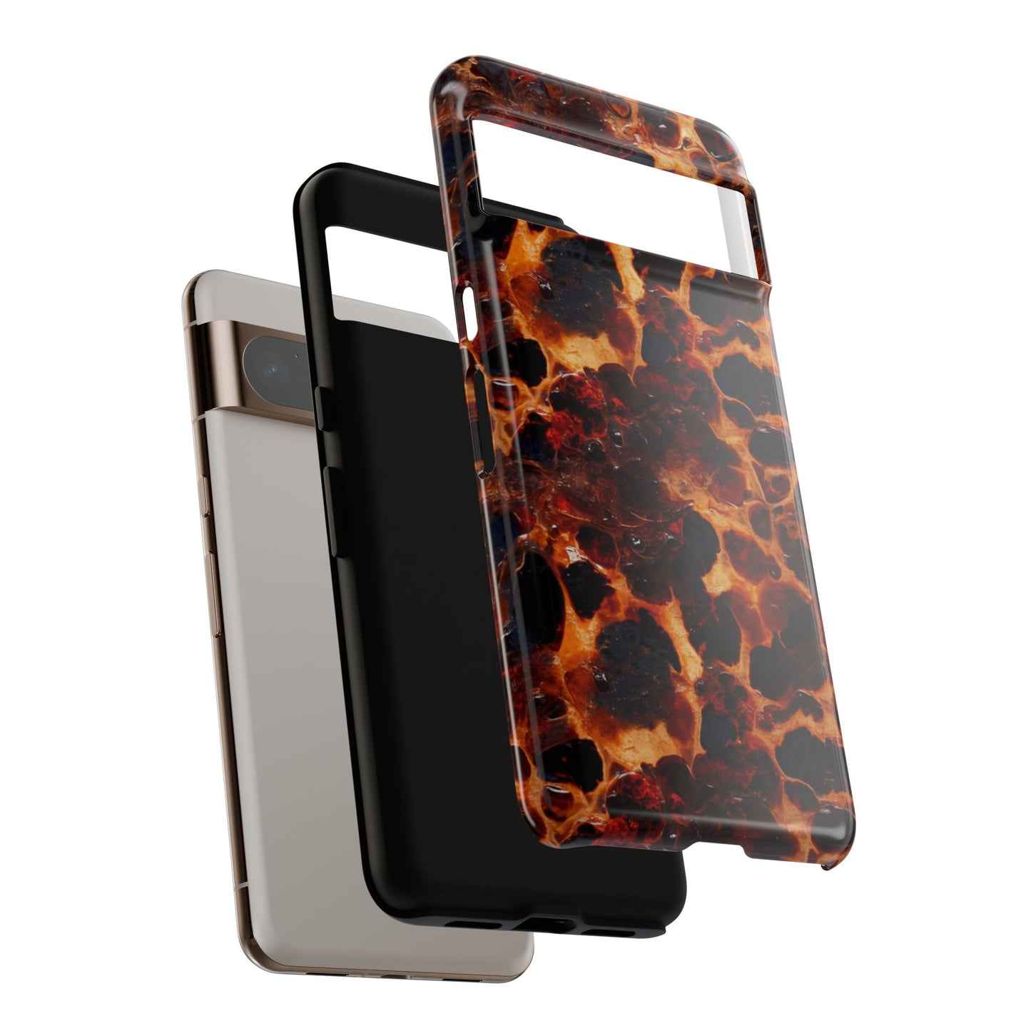 Tortoiseshell Phone Case — Protective iPhone Cover with Classic Amber Pattern