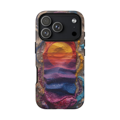 Phone Case — Colorful Sand Art Sunset Tough Protective Case