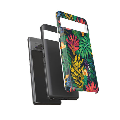 Tropical Floral Phone Case — Vibrant Jungle Leaf Protective Cover