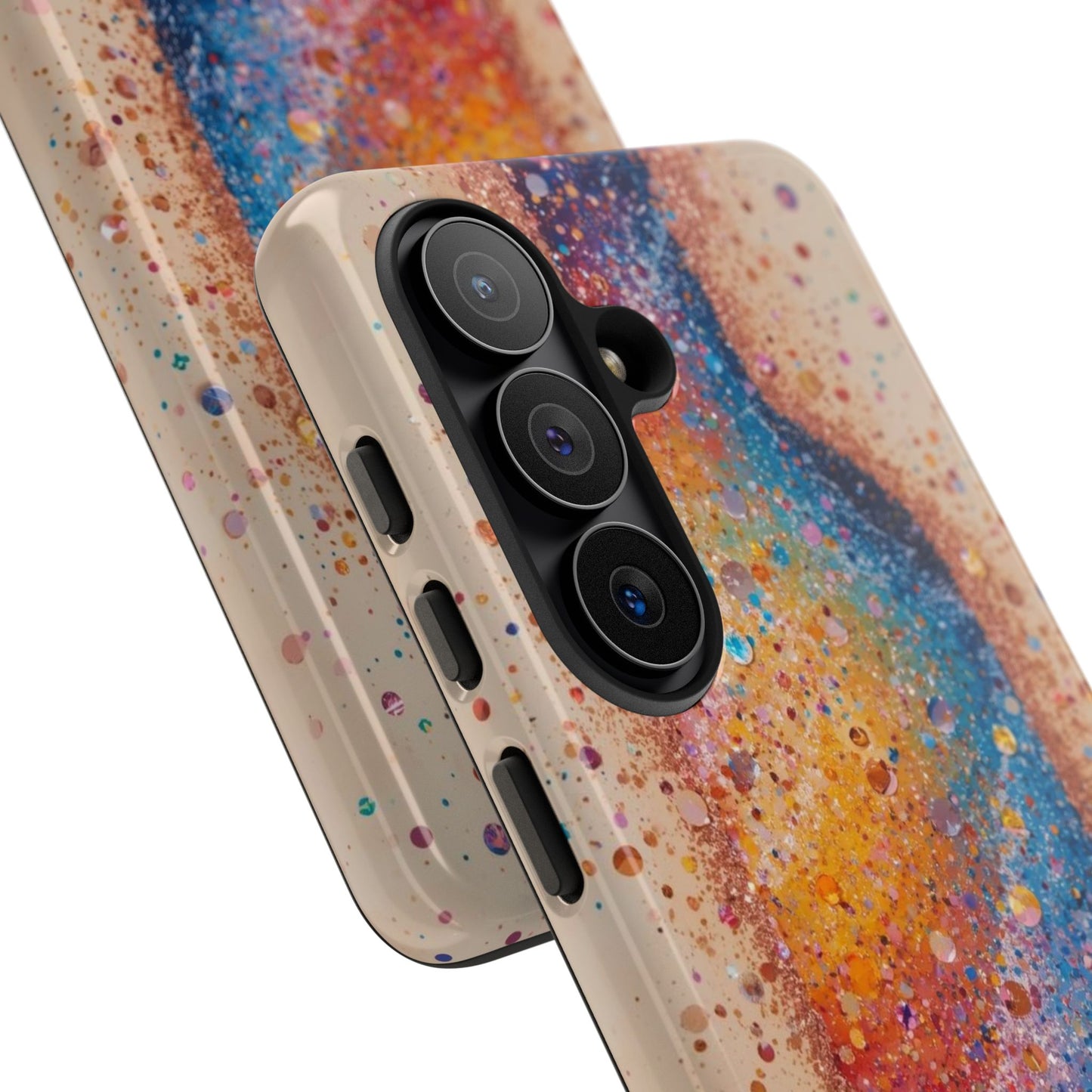 Galaxy Bottle Tough Phone Case — Colorful Nebula Splash iPhone Cover