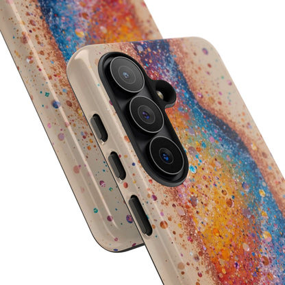 Galaxy Bottle Tough Phone Case — Colorful Nebula Splash iPhone Cover