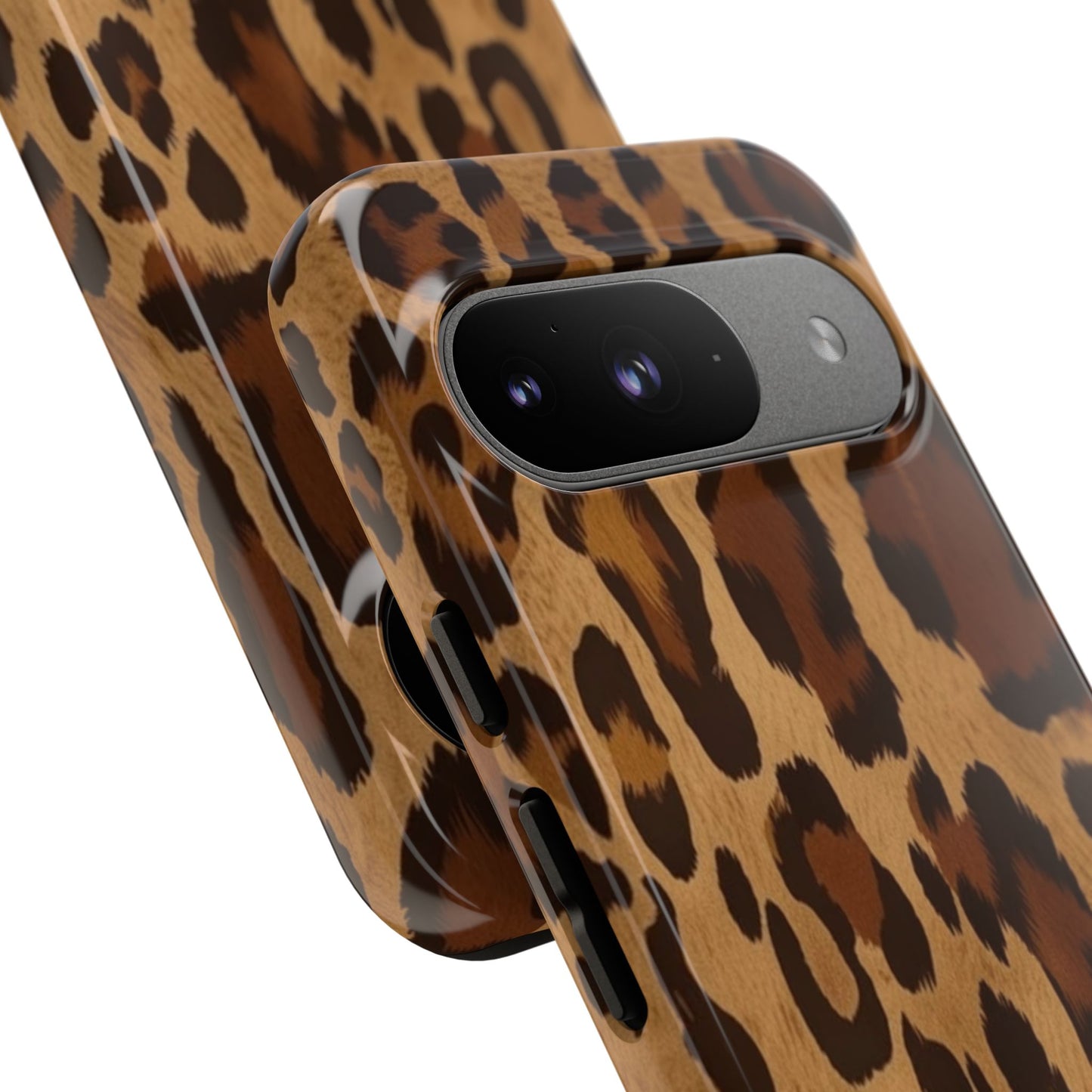 Leopard Print Tough Phone Case — Durable Animal Print Protective Cover