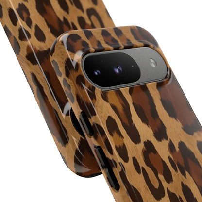 Leopard Print Tough Phone Case — Durable Animal Print Protective Cover