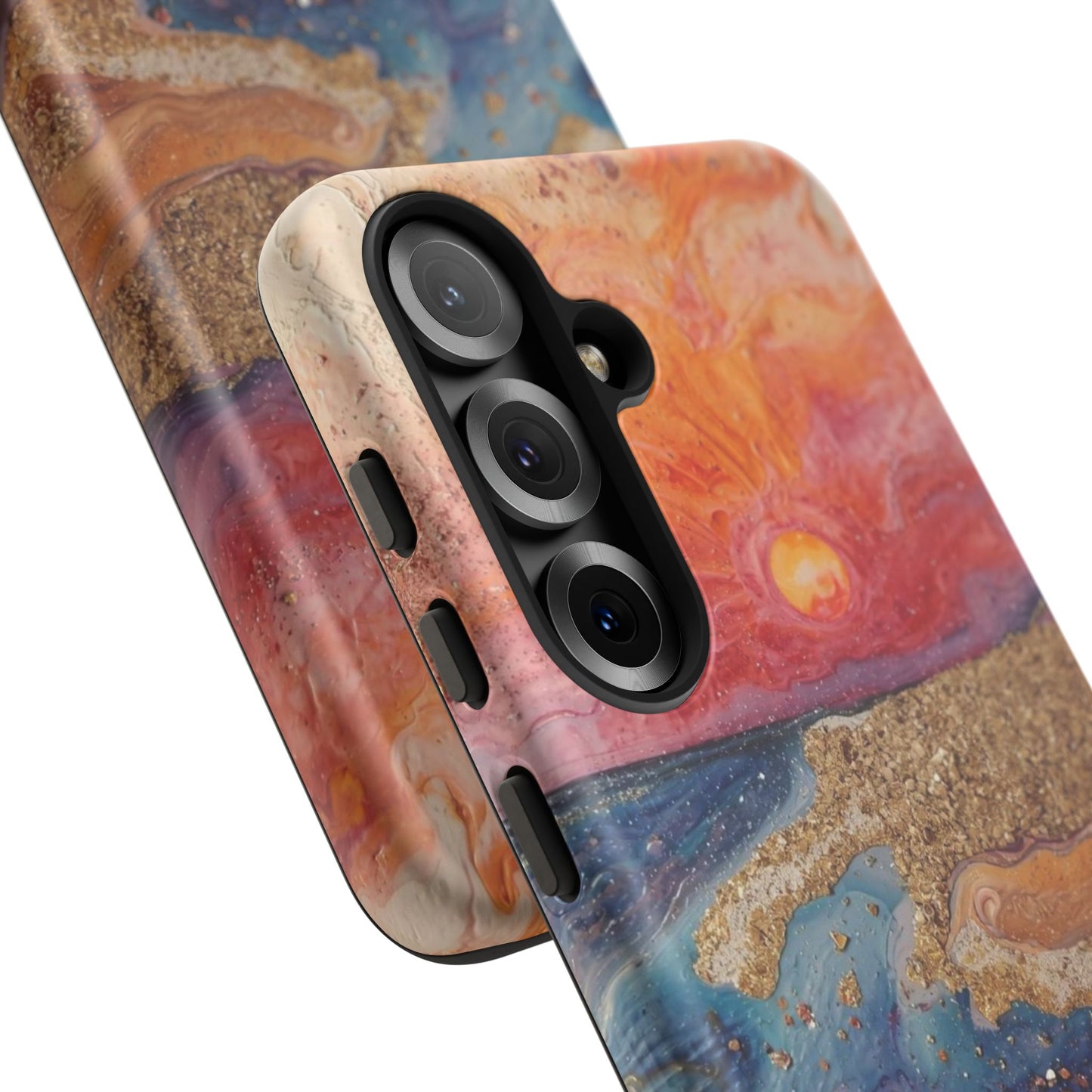 Sunset Coast Phone Case — Colorful Abstract Beach Art Tough Case