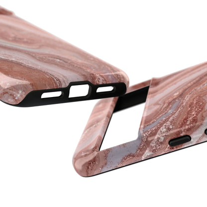 Rose Gold Marble Tough Phone Case