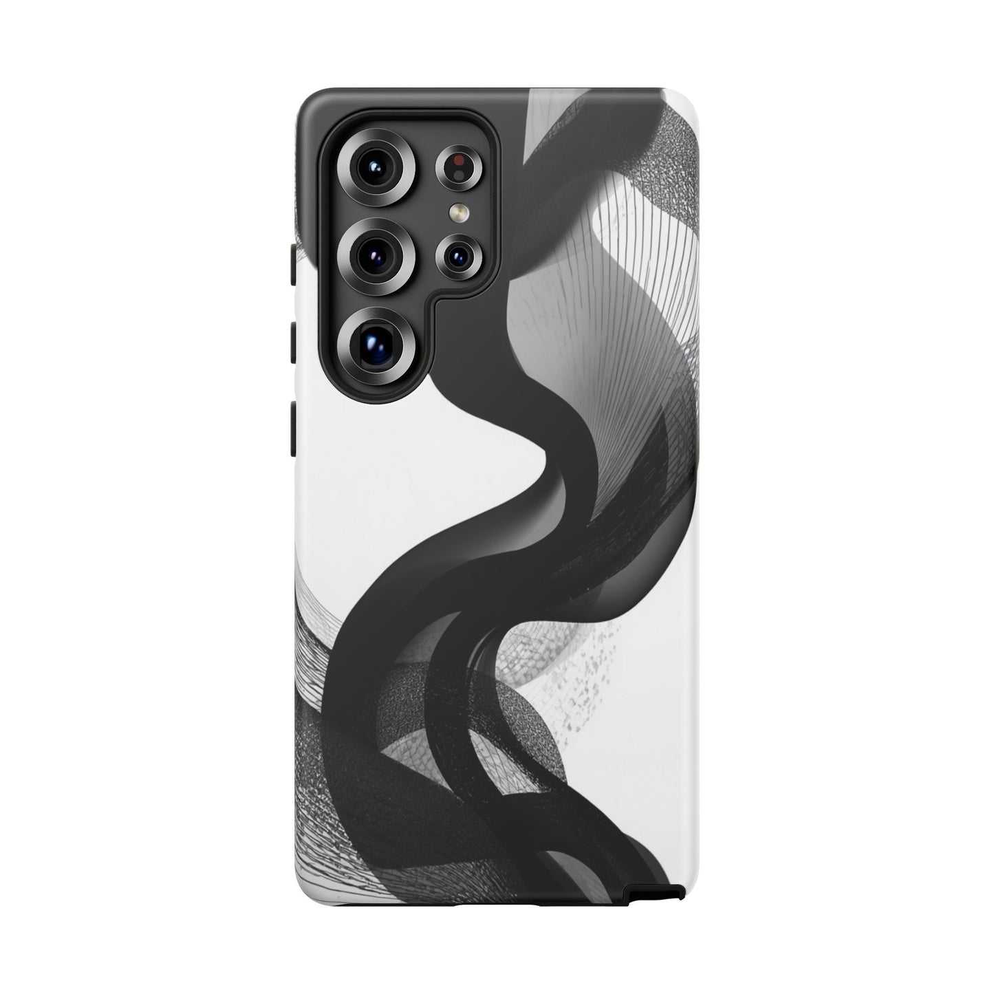 Phone Case — Monochrome Abstract Protective Cover