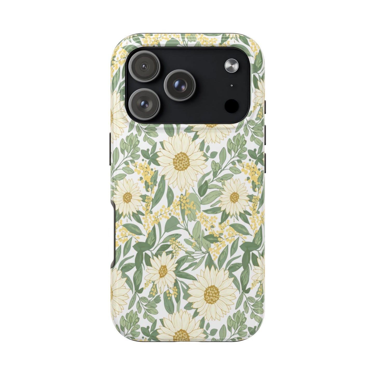 Daisy Meadow Tough Phone Case — Floral Protective Phone Cover