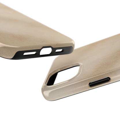 Tough Phone Case — Vintage Beige Marble Protective Phone Cover