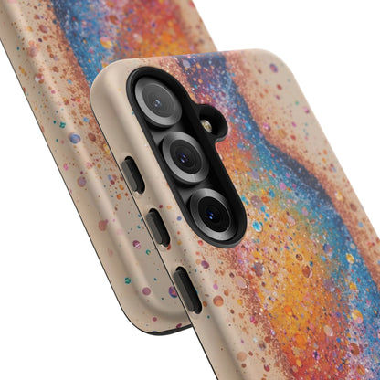 Galaxy Bottle Tough Phone Case — Colorful Nebula Splash iPhone Cover