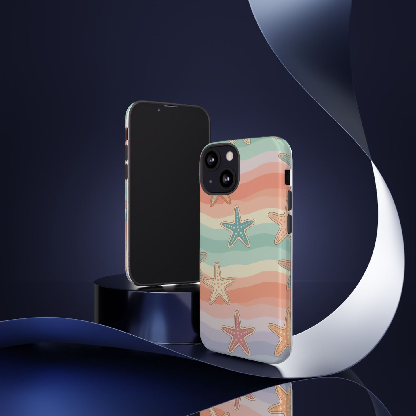 Starfish Wave Tough Phone Case — Pastel Beach Protective Cover