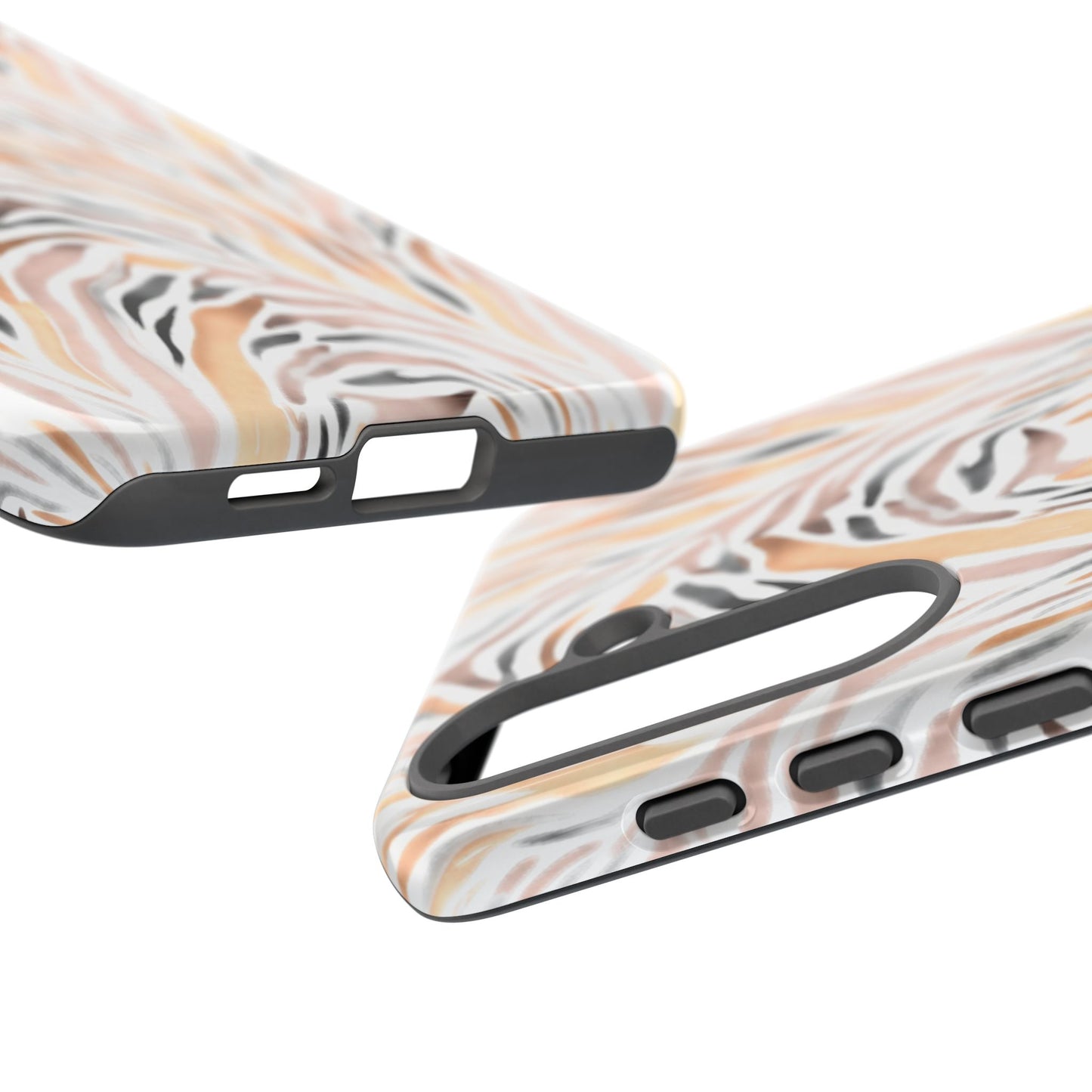 Tough Case — Neutral Watercolor Tiger Stripe Phone Case