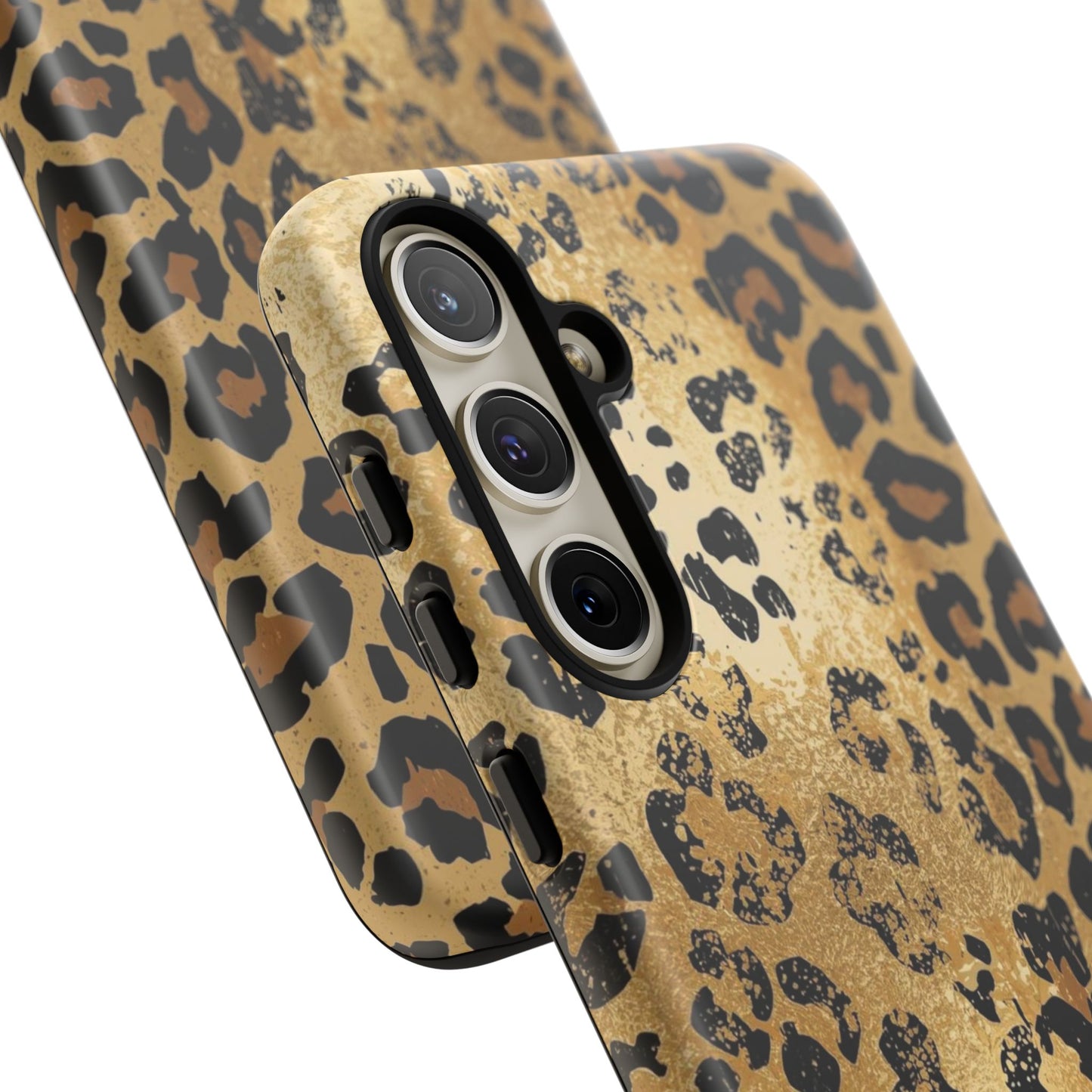 Leopard Print Tough Phone Case — Durable Protective iPhone Cover