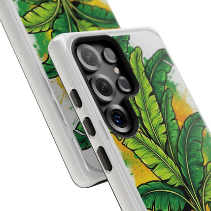 Tropical Banana Leaf Phone Case — Vibrant Green Plant Protector
