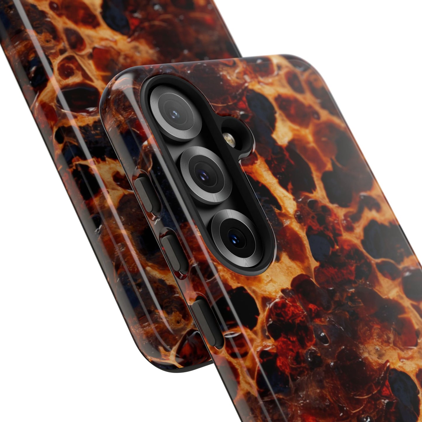 Tortoiseshell Phone Case — Protective iPhone Cover with Classic Amber Pattern