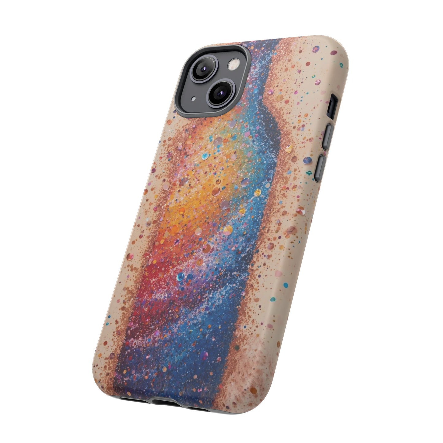 Galaxy Bottle Tough Phone Case — Colorful Nebula Splash iPhone Cover