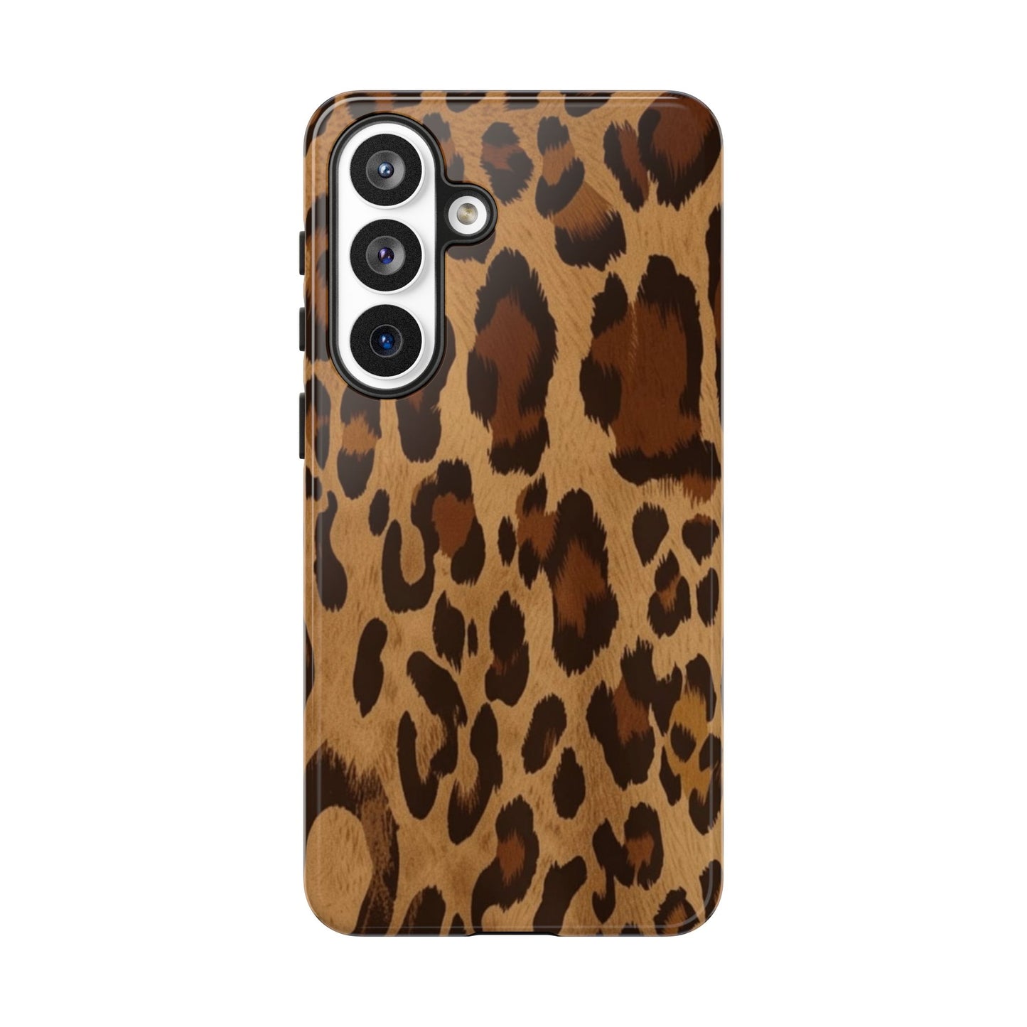 Leopard Print Tough Phone Case — Durable Animal Print Protective Cover