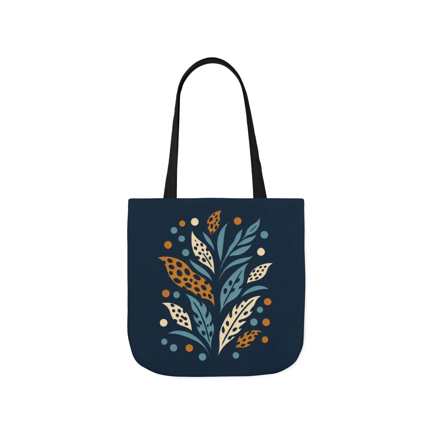 Boho Leaves Canvas Tote Bag, Great for Shopping, Beach Days, Gifts, Festivals, and Everyday Use