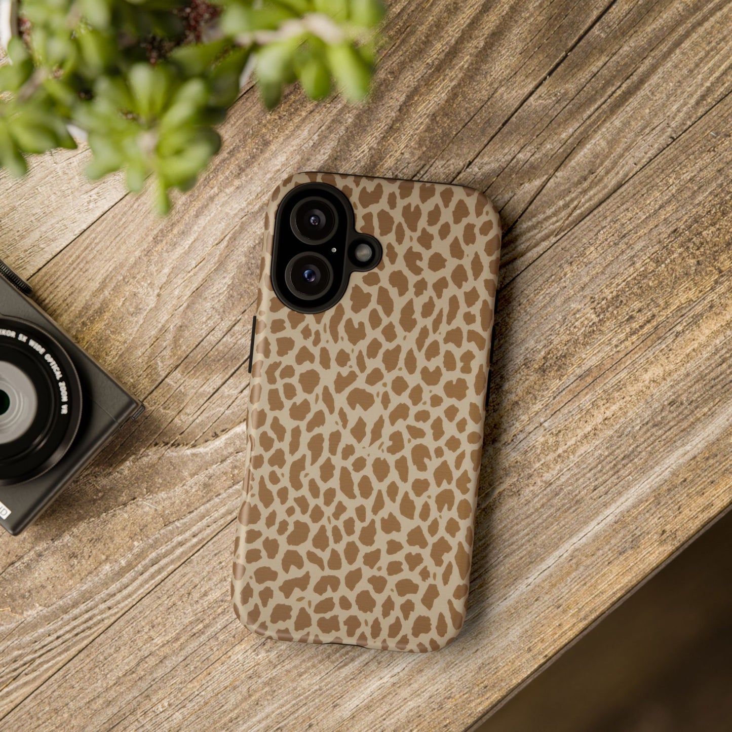 Leopard Print Tough Phone Case — Slim Protective Animal Pattern
