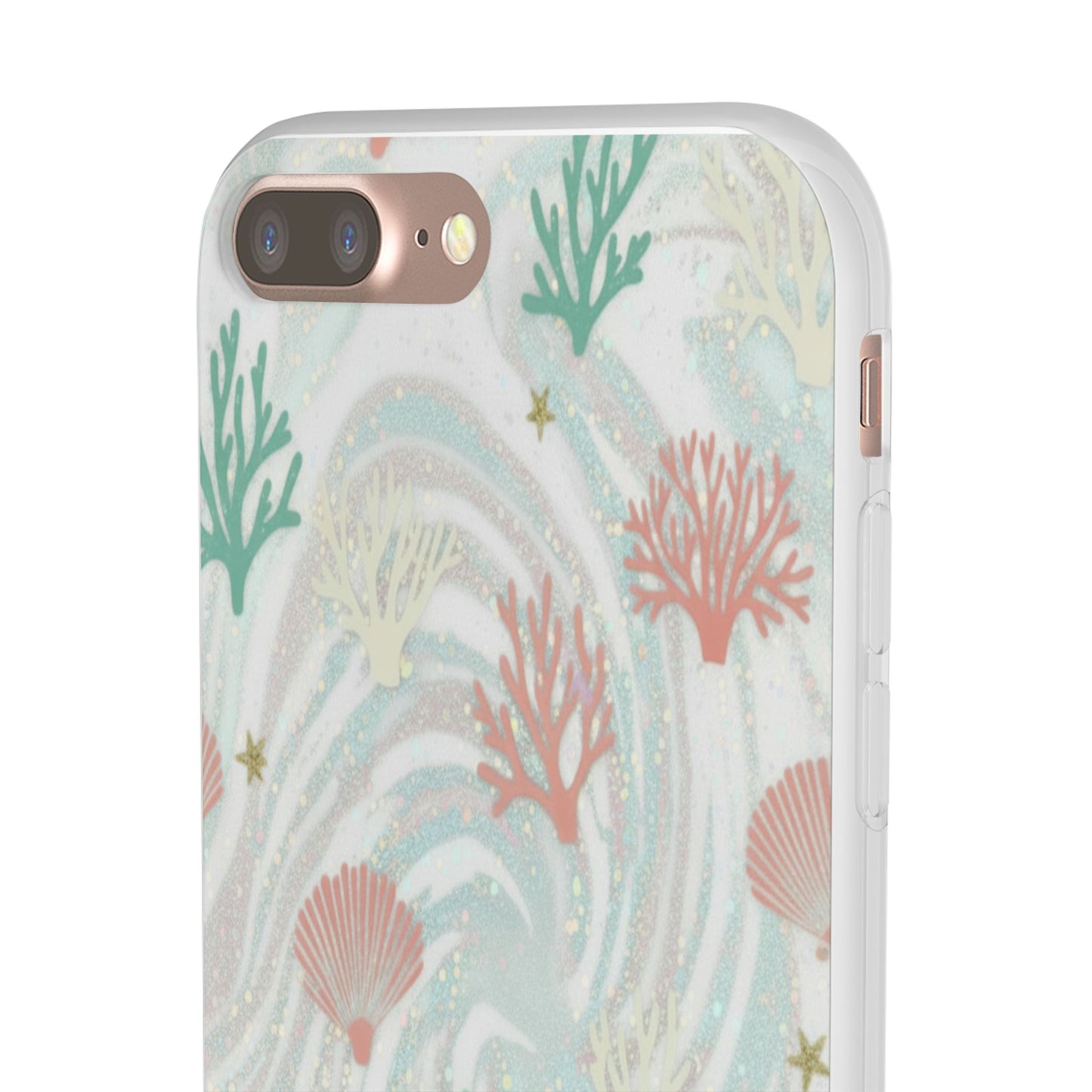 Pastel Seashell Phone Case — Coral Reef Wave iPhone Cover