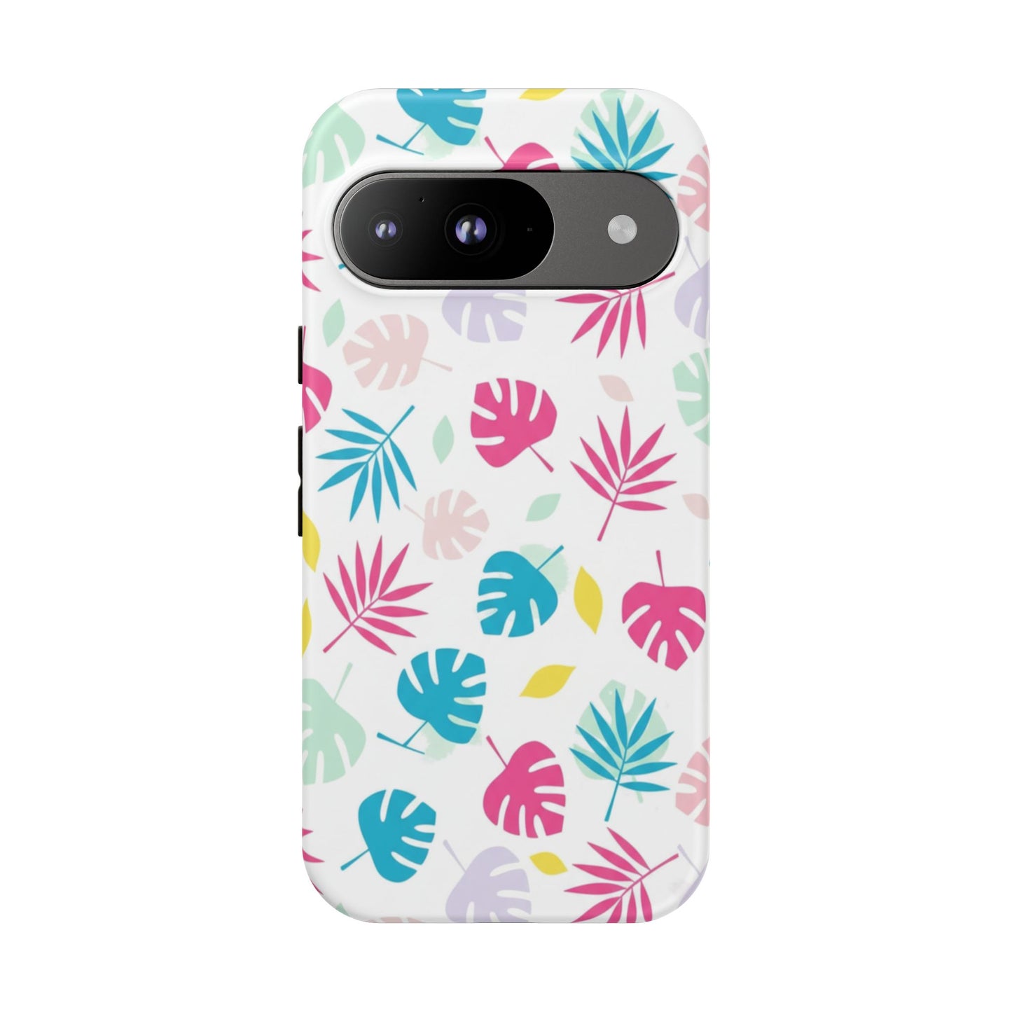 Tropical Leaf Phone Case — Colorful Pastel Monstera & Palm iPhone Case