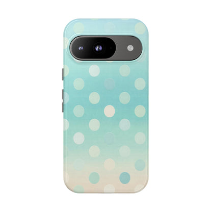 Abstract Palm Tough Phone Case — Minimal Coastal Blue Protective Cover