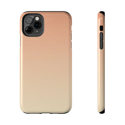 Gradient Tough Phone Case — Peach Ombre Protective Cover