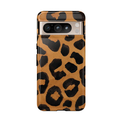 Leopard Print Tough Phone Case — Protective Animal Print iPhone Case