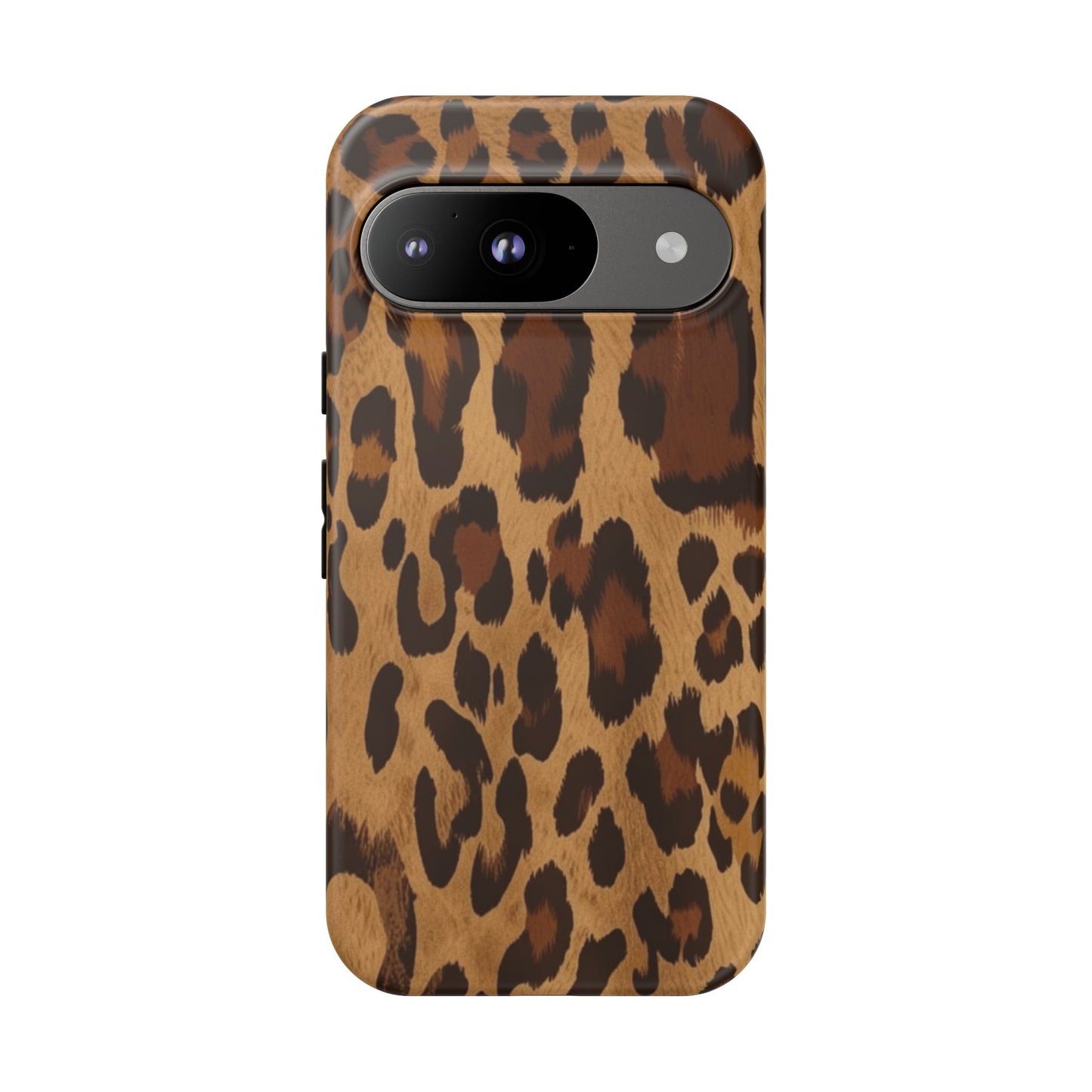 Leopard Print Tough Phone Case — Durable Animal Print Protective Cover