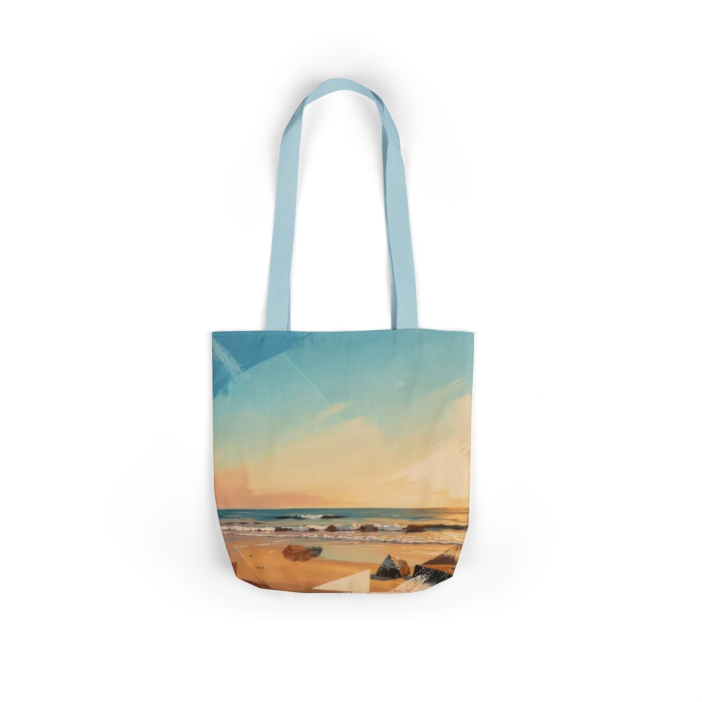 Beach Sunset Canvas Tote Bag